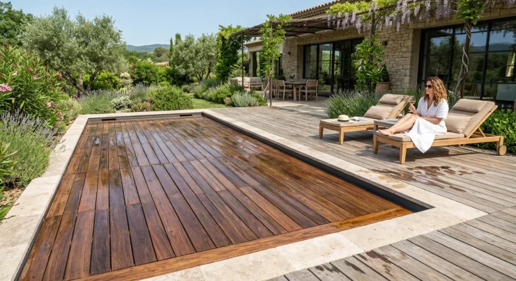 charge piscine fond mobile